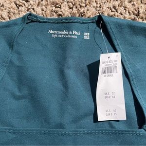 Abercrombie long sleeve ponte squareneck bodysuit